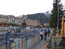 Rue principale de Banff, malheureusement en construction